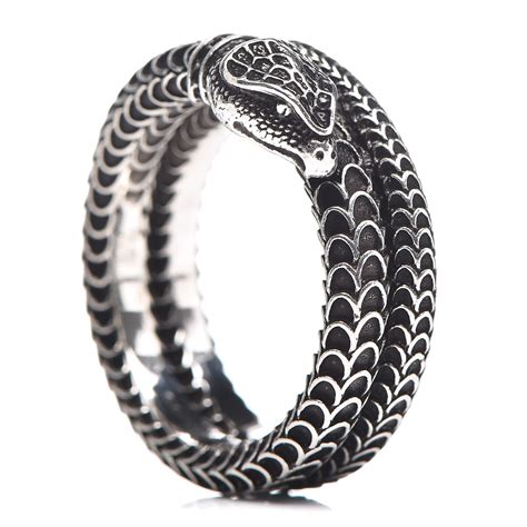 green snake gucci ring|gucci silver snake rings.